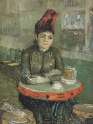 Agostina Segatori Sitting in the Cafe du Tamborin (nn04) Vincent Van Gogh